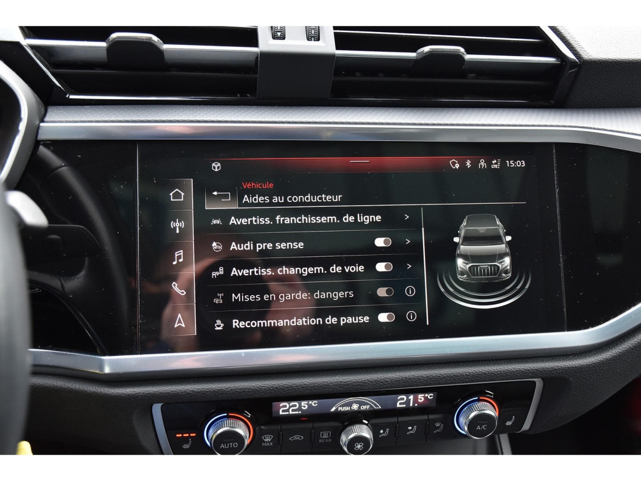 Audi Q3 35 TFSI CUIR TO PANO SMARTPHONE GPS LANE SIDE 1° MAIN (2021) - Foto 16