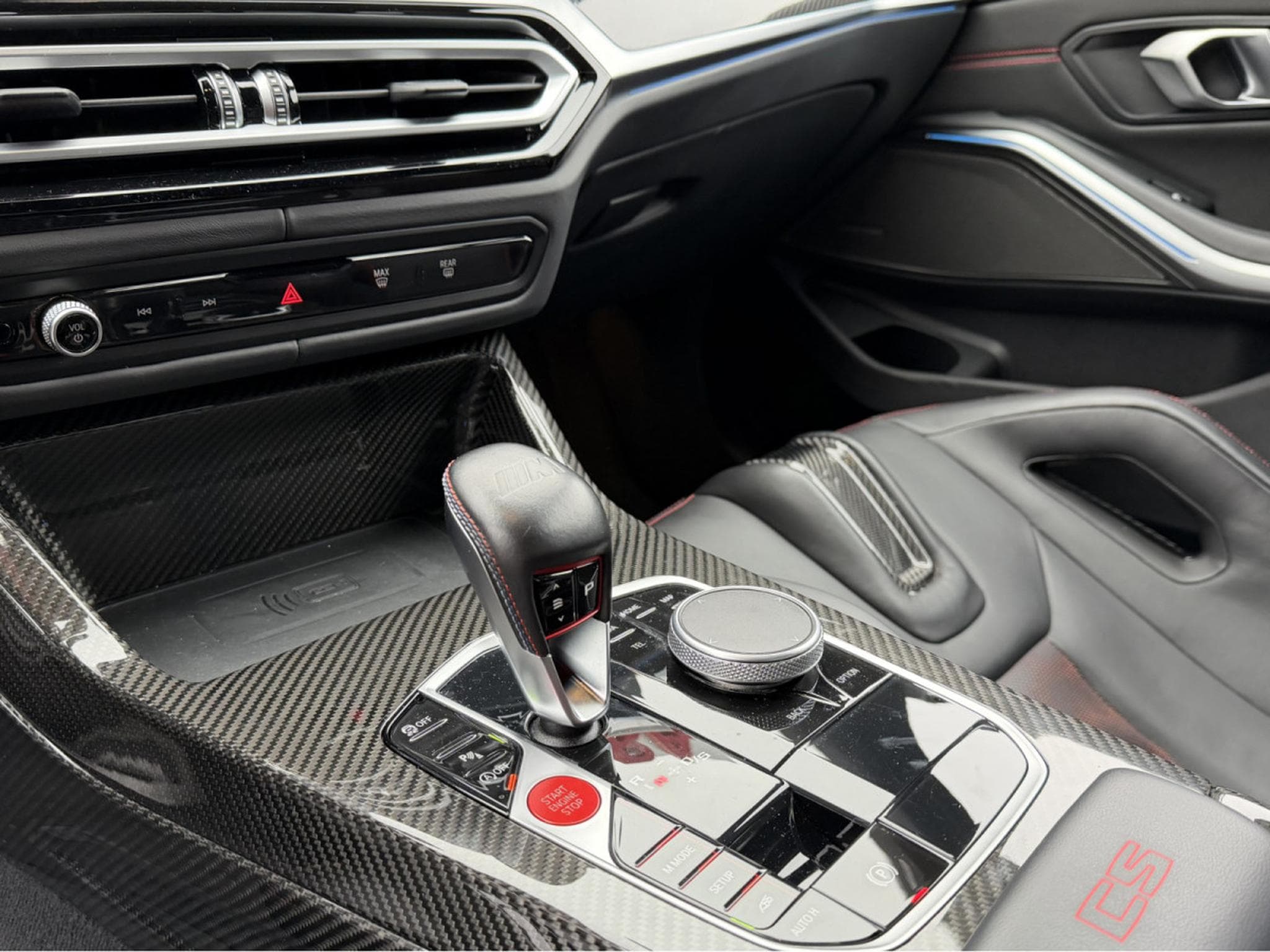 BMW M3 CS LIMOUSINE CARBON HARMAN KARDON CUIR NAVI 1 HAND (2023) - Foto 10