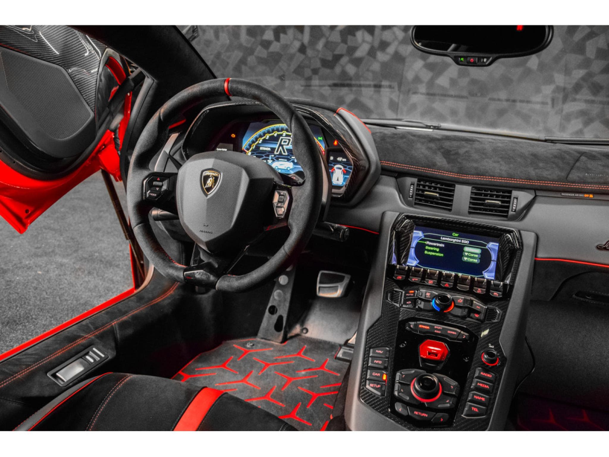 Lamborghini Aventador SVJ Coupé 6.5 V12 770 CH / 1 OF 900 / ROSSO MARS (2021) - Photo 12