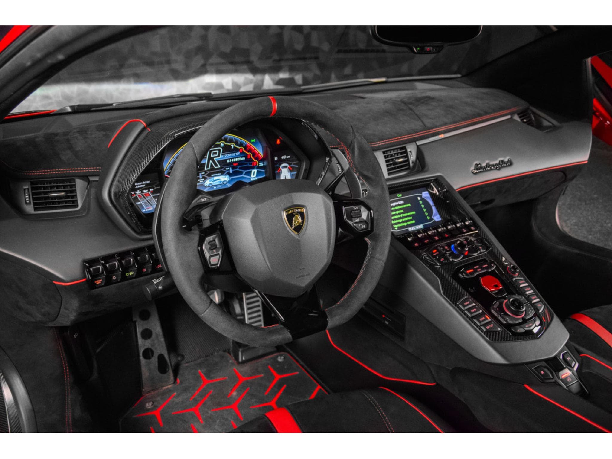 Lamborghini Aventador SVJ Coupé 6.5 V12 770 CH / 1 OF 900 / ROSSO MARS (2021) - Photo 9