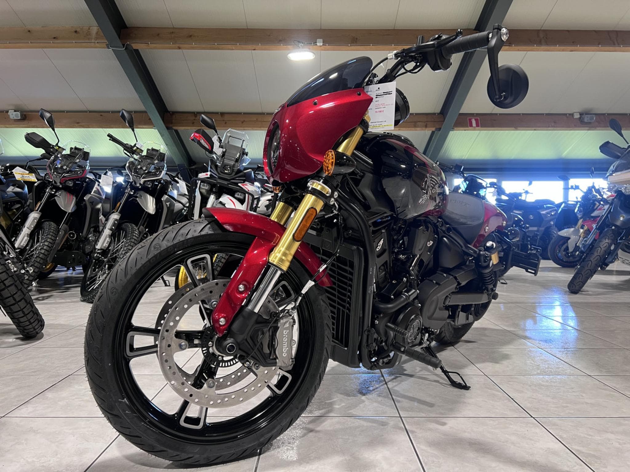 Indian 101 Scout Sunset Red Metallic with Graphics (2026) - Photo 2