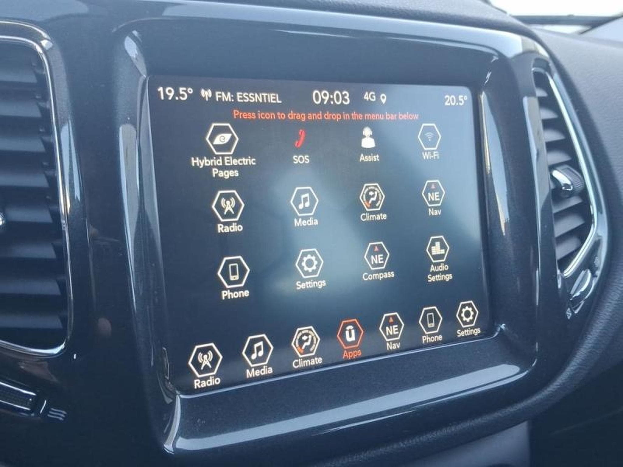 JEEP Compass 1.3 Turbo T4 240ch PHEV 4xe S AT6 eAWD (2021) - Photo 10