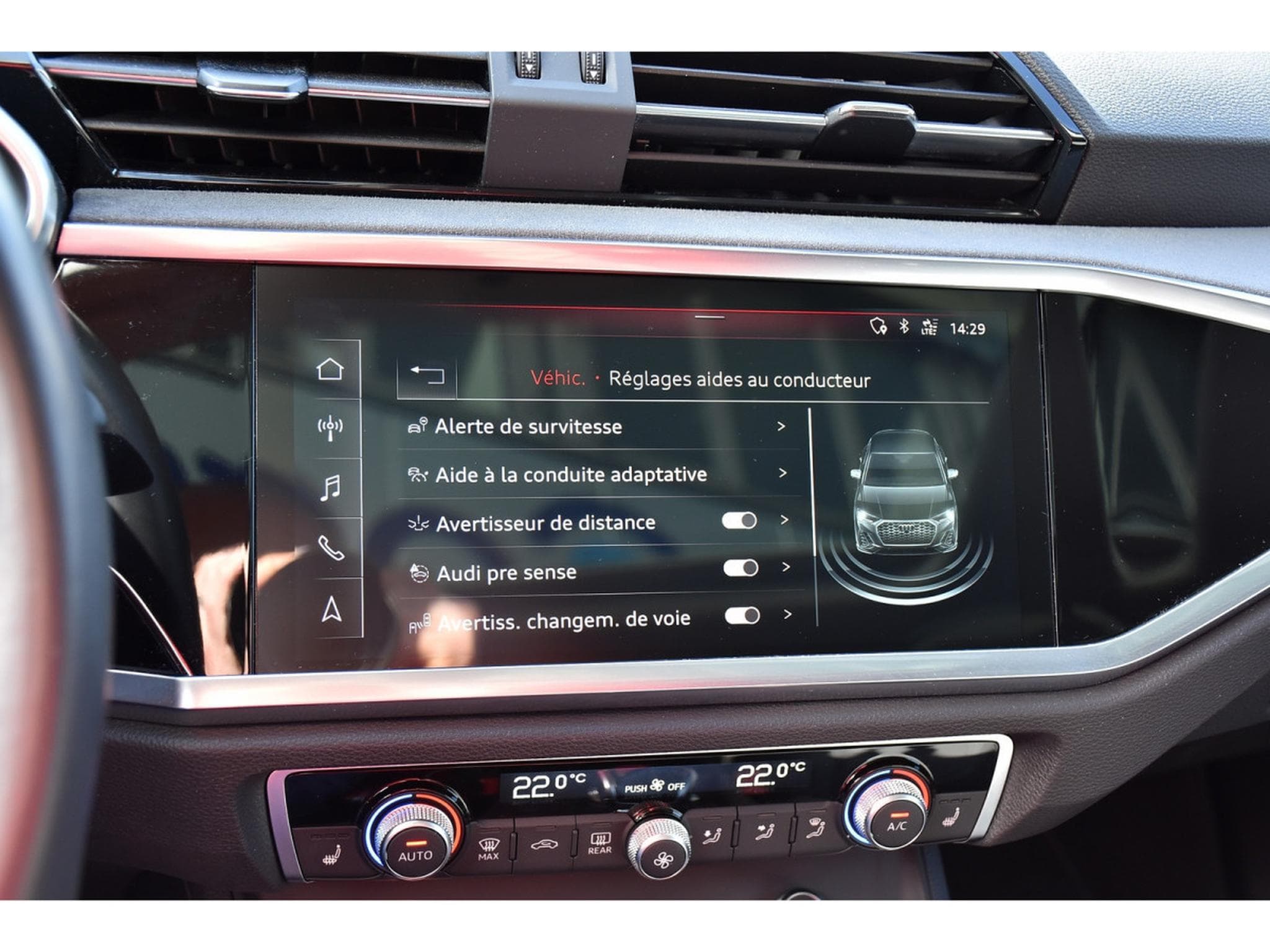 Audi Q3 Sportback 45 TFSI Quattro S-Tronic TO CUIR ACC SIDE 1° MAIN (2020) - Photo 12