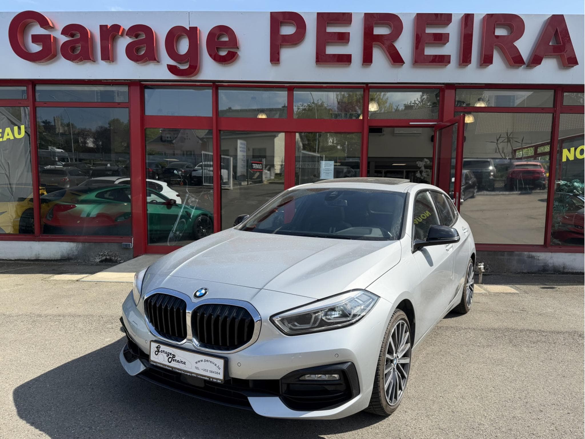 BMW 118 D SPORTLINE AUTO PANO LED CUIR NAVI 1 HAND (2020) - Photo 2