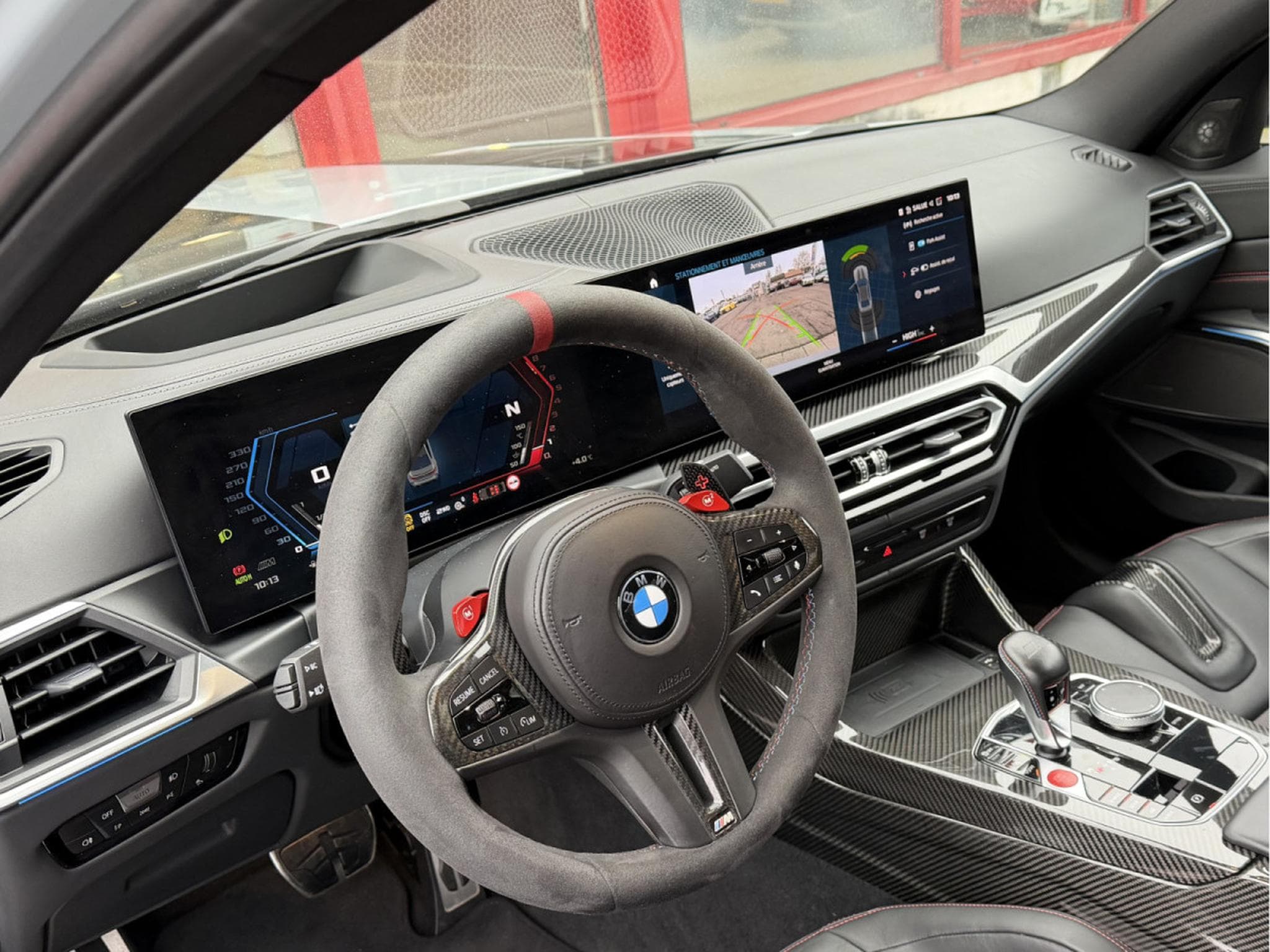 BMW M3 CS LIMOUSINE CARBON HARMAN KARDON CUIR NAVI 1 HAND (2023) - Photo 9