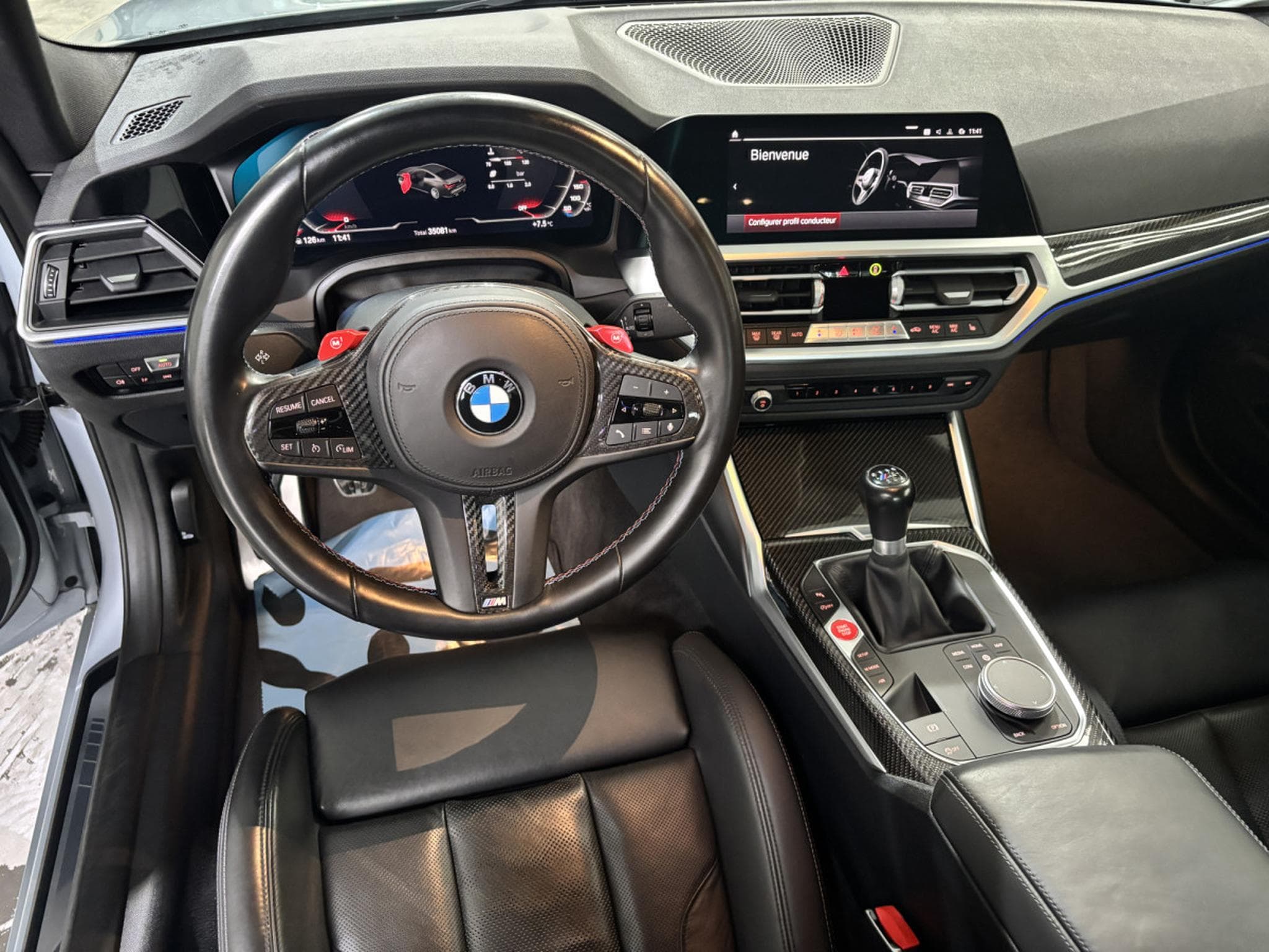 BMW M4 3.0   Toit Carbone Manuelle (2022) - Photo 12