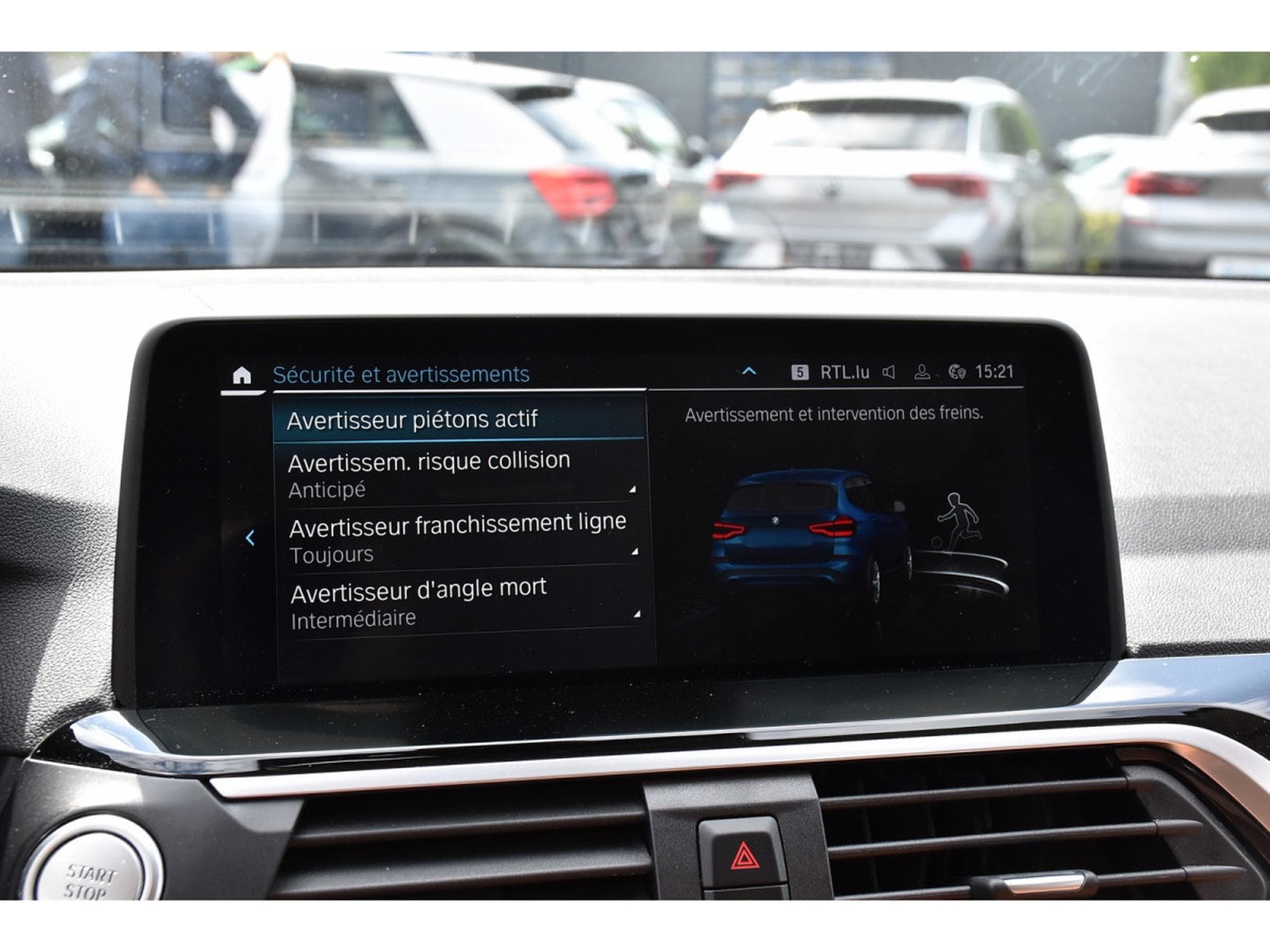 BMW X3 2.0iA xDrive30e Xline CUIR MEMO LANE SIDE HUD CAM JA19 (2021) - Photo 12