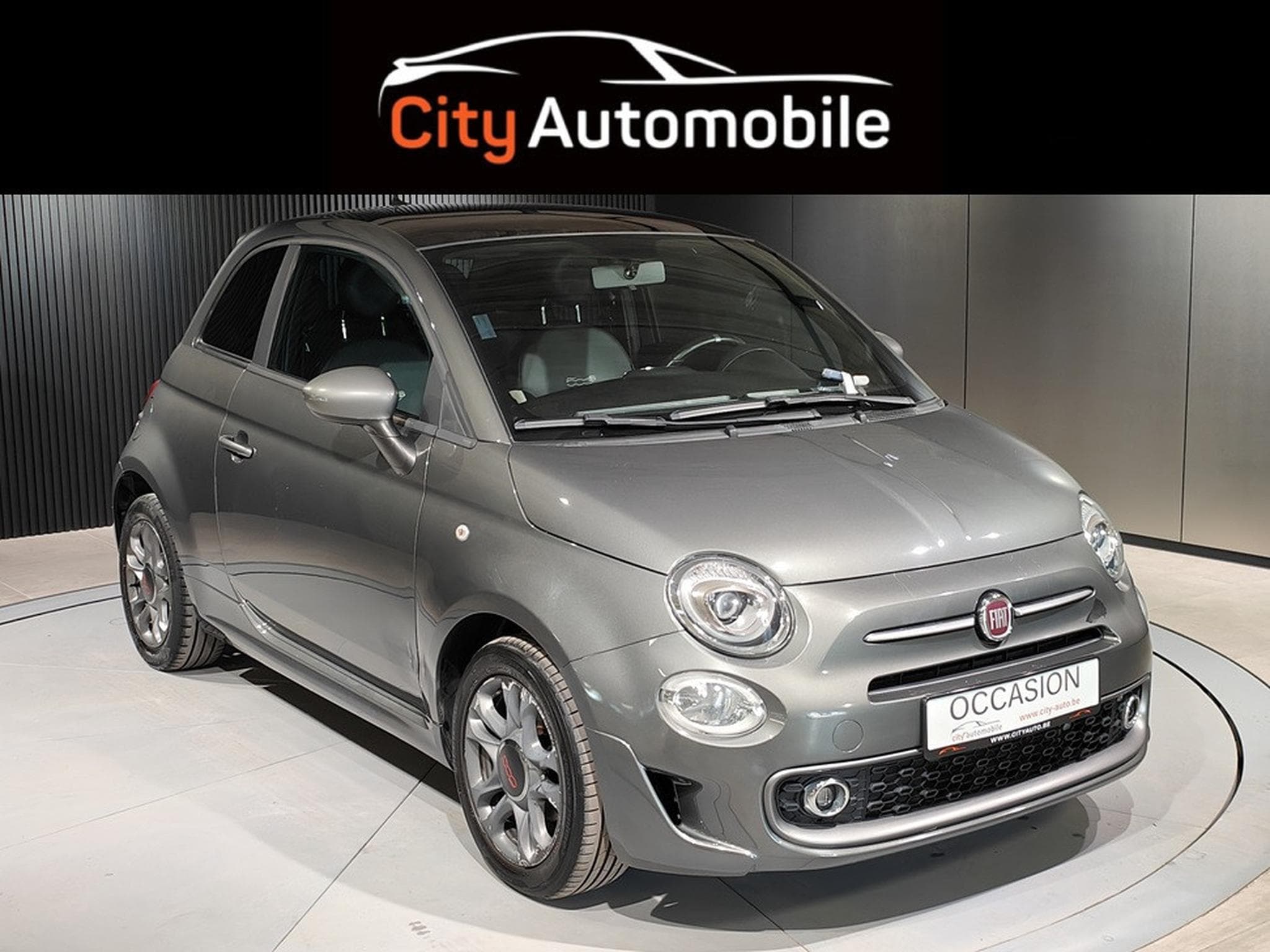 Fiat 500 1.2i BOITE AUTO GPS BLUETOOTH TOIT PANO (2017) - Photo 1