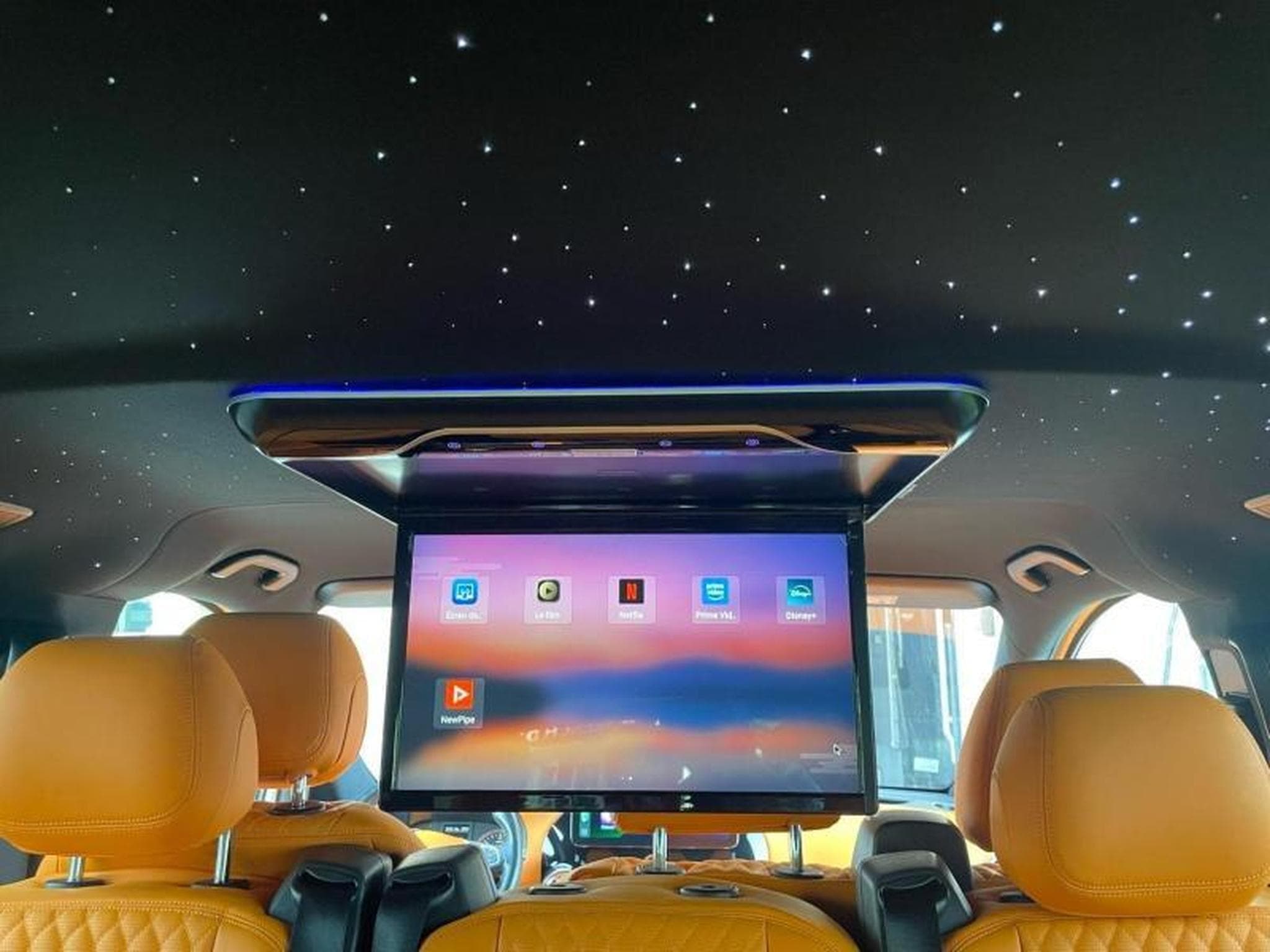 Mercedes Vito Tourer Long VIP Ciel étoilé Cuir orange (2020) - Photo 20