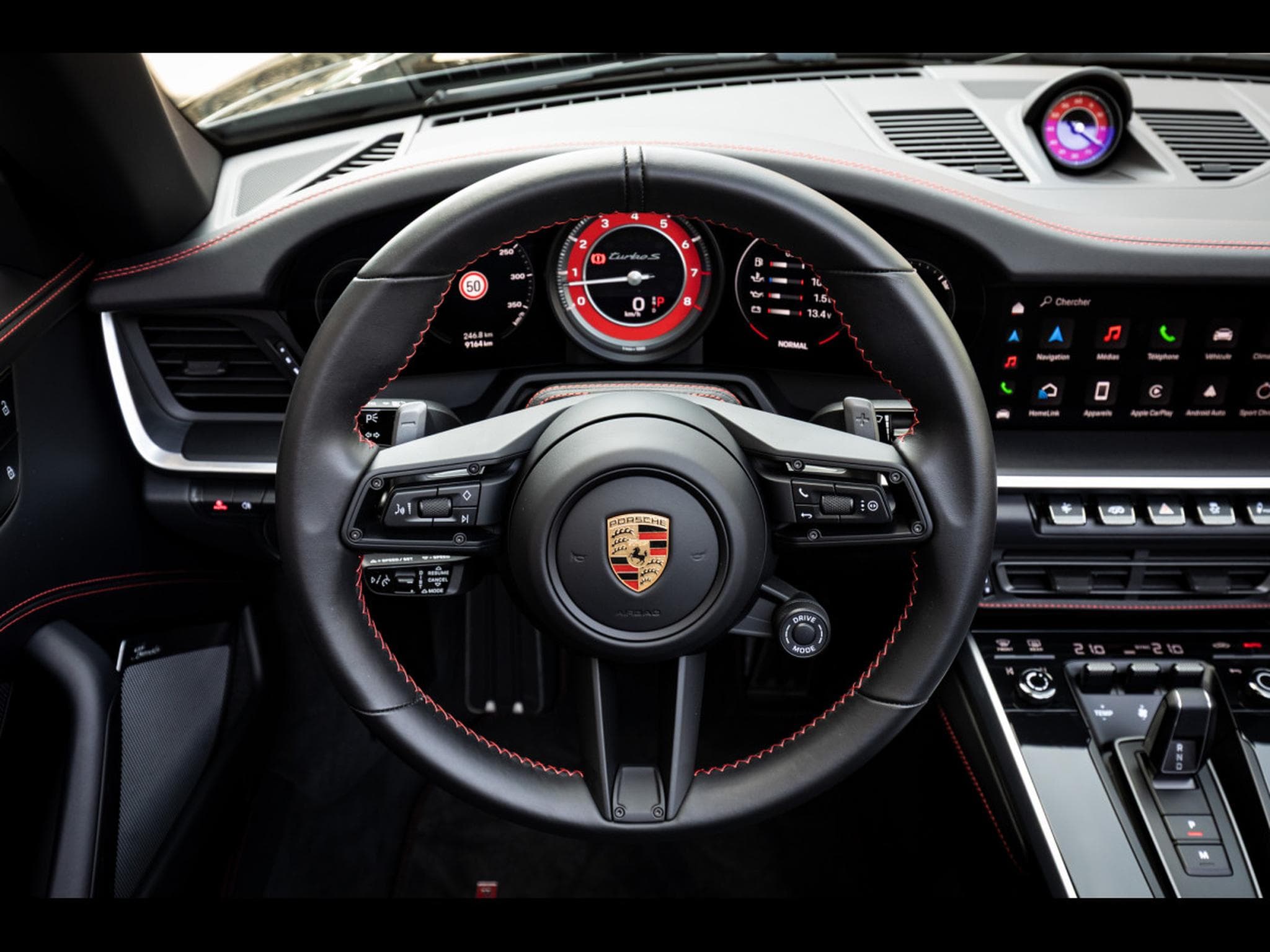 Porsche 911 (992.1) TURBO S CABRIOLET PDK (650 CH) – BLACK - PPF (2024) - Photo 12