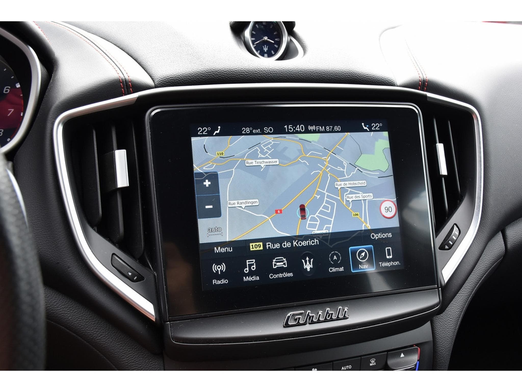 Maserati Ghibli 3.0 V6 BiTurbo Ribelle CUIR MEMO GPS KEYLESS (2018) - Photo 10