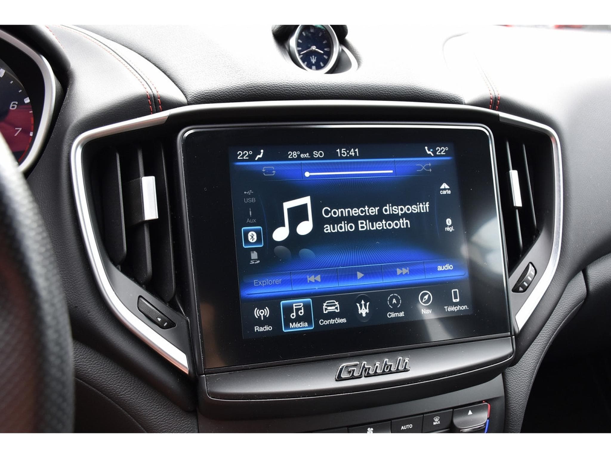 Maserati Ghibli 3.0 V6 BiTurbo Ribelle CUIR MEMO GPS KEYLESS (2018) - Photo 11