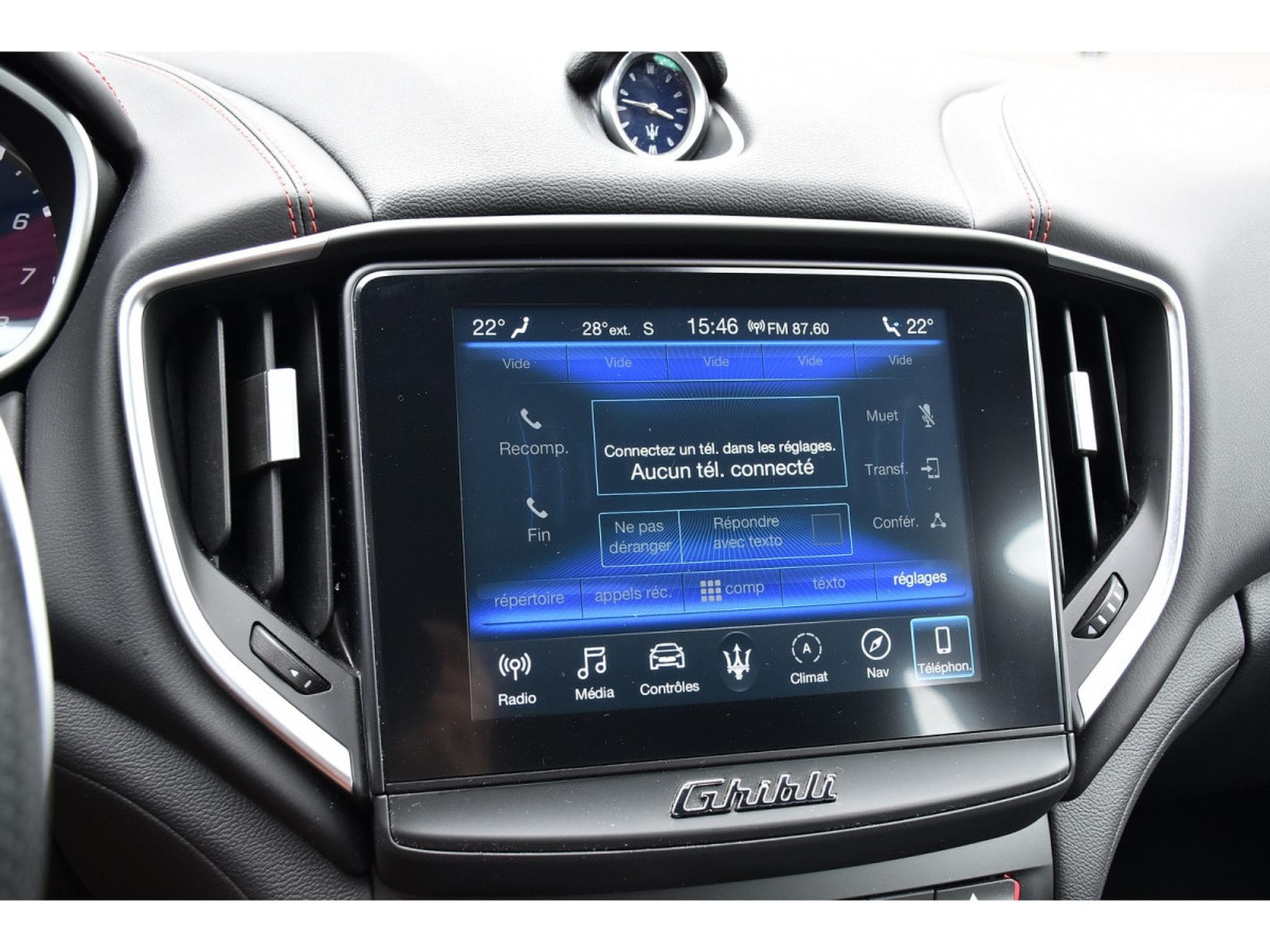 Maserati Ghibli 3.0 V6 BiTurbo Ribelle CUIR MEMO GPS KEYLESS (2018) - Photo 12
