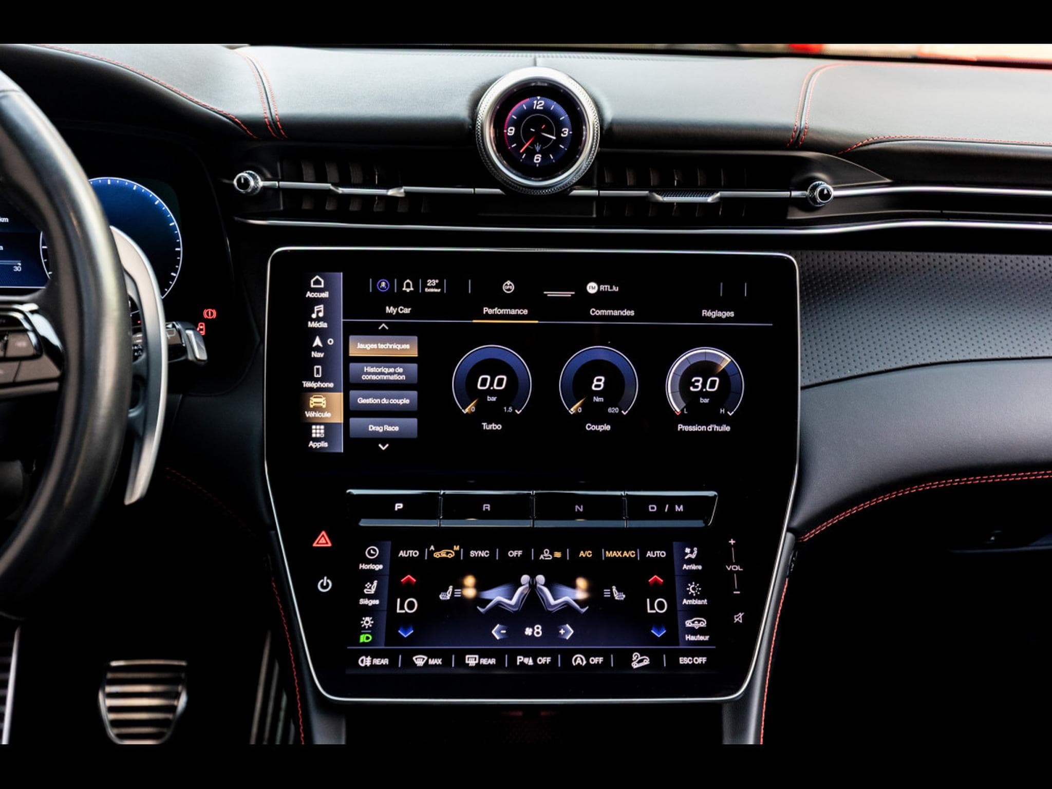 Maserati Grecale TROFEO V6 AWD (530 CH) - NERO TEMPESTA - MASERATI WARRANTY 1 (2022) - Foto 14