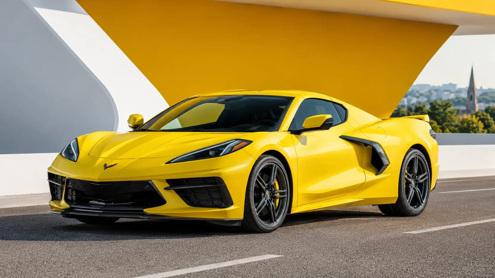 Chevrolet-Fahrzeug auf einer Straße in Luxemburg