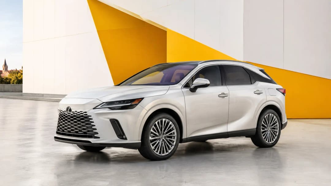 Lexus RX parked in an urban setting