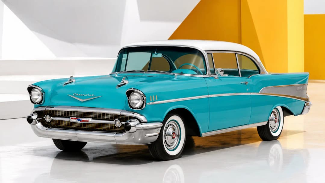 Chevrolet BelAir in vorderer Dreiviertelansicht