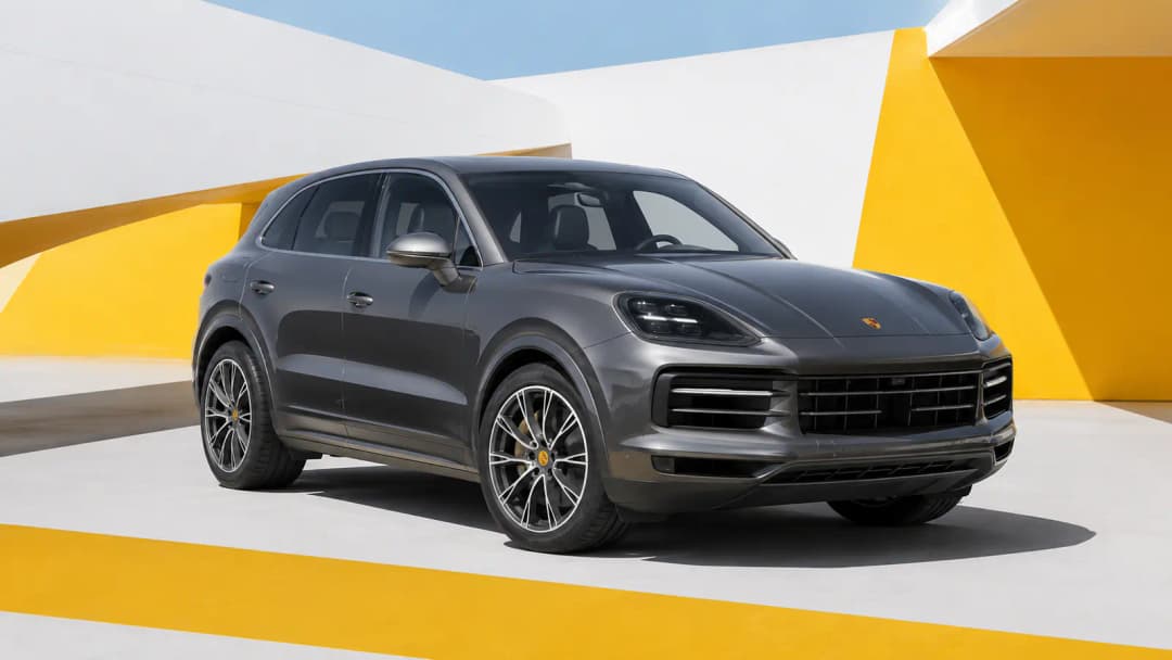 Porsche Cayenne dans un environnement extérieur raffiné