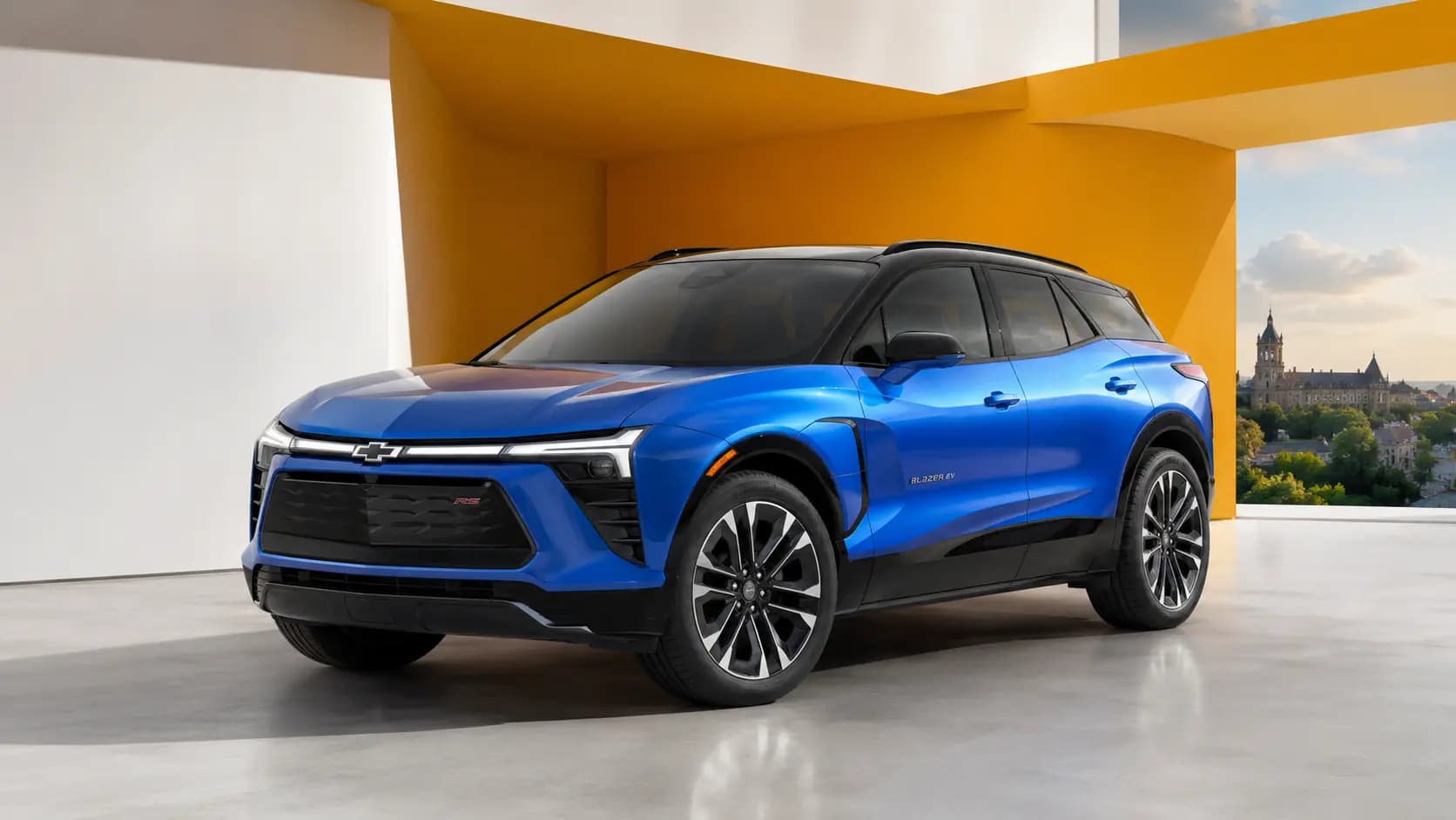Chevrolet-Modell in moderner Umgebung