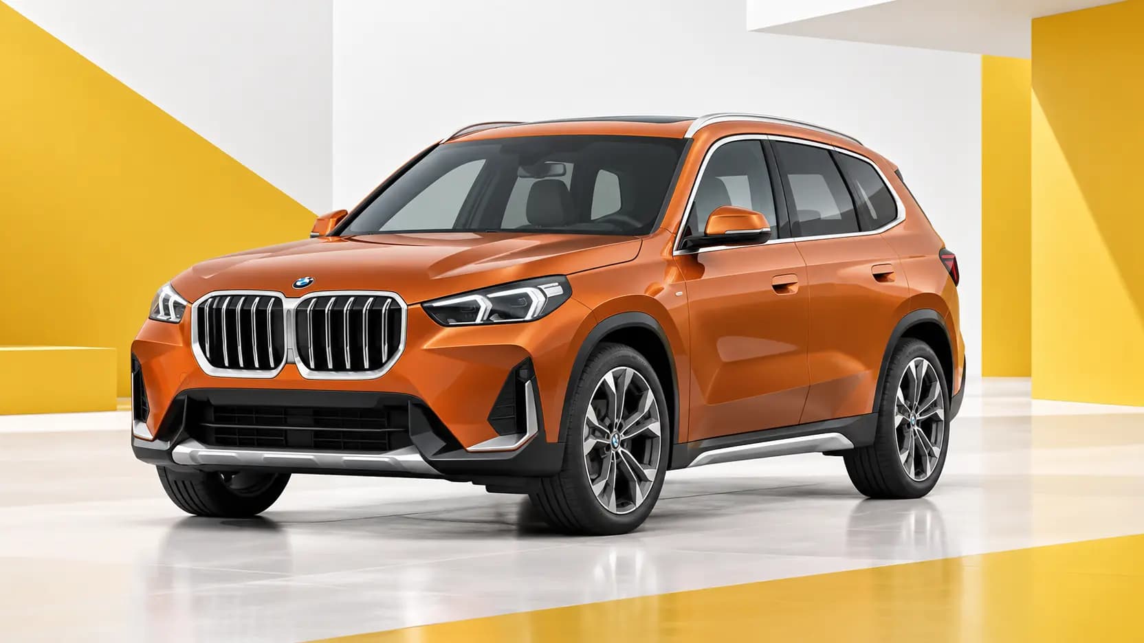 BMW X1 stationné au Luxembourg