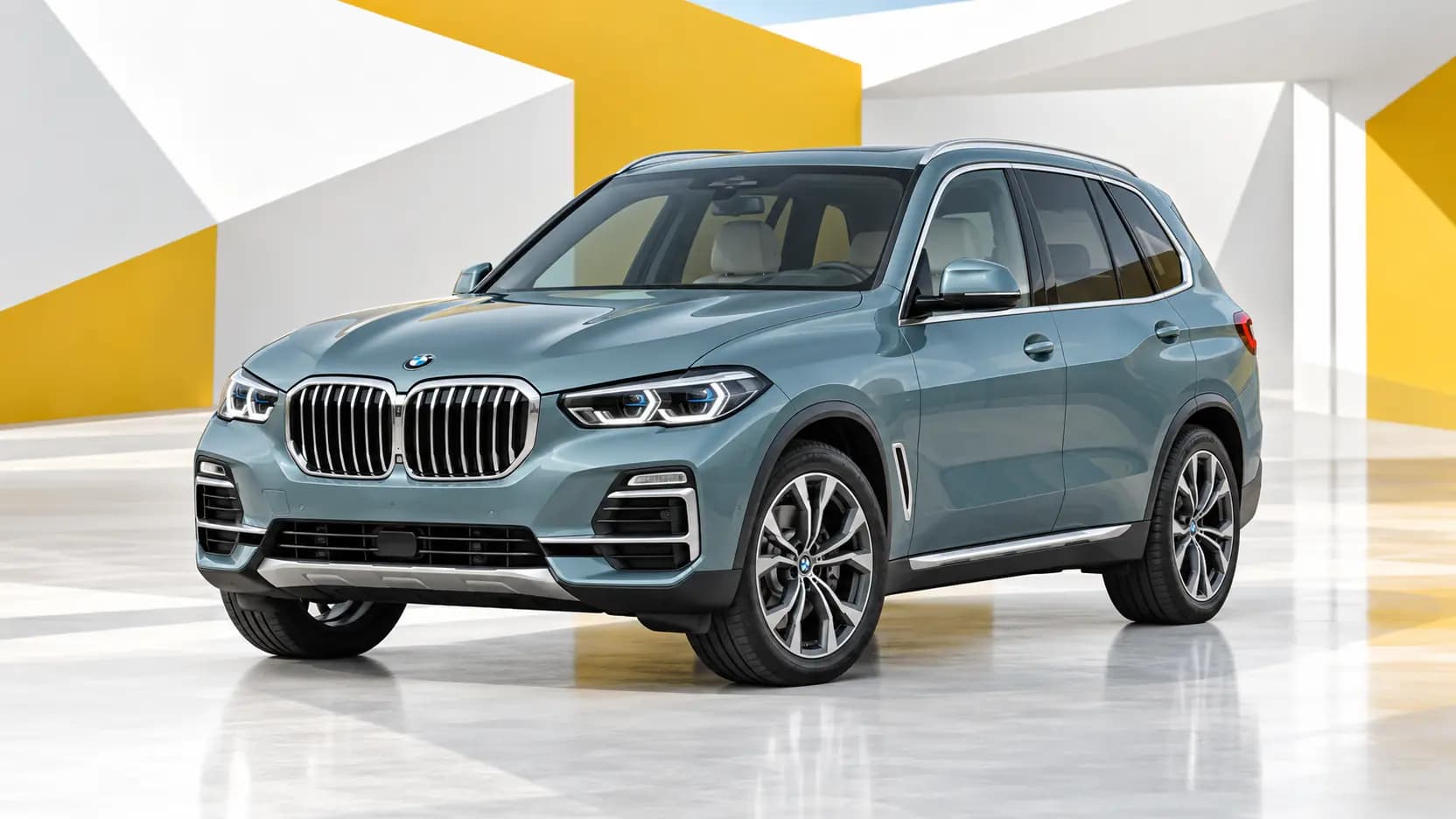 BMW X5 stationné au Luxembourg