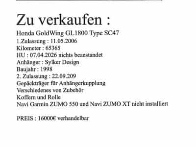 Honda Goldwing GL 1800 (2006) - Photo 1
