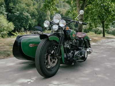Harley-Davidson Shovelhead Gespann, E-Starter, Kick Starter (1977) - Photo 1