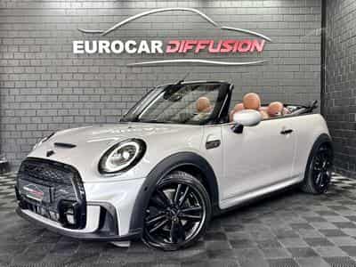 Mini Cooper S Cabriolet JCW 178 CV *CAM* *HARMAN* *TÊTE HAUTE* *CUIR* (2023) - Photo 1