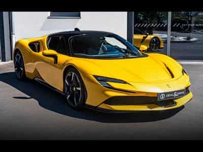 Ferrari SF90 STRADALE GIALLO 3 STRATO CARBONE BLEU (2022) - Photo 6