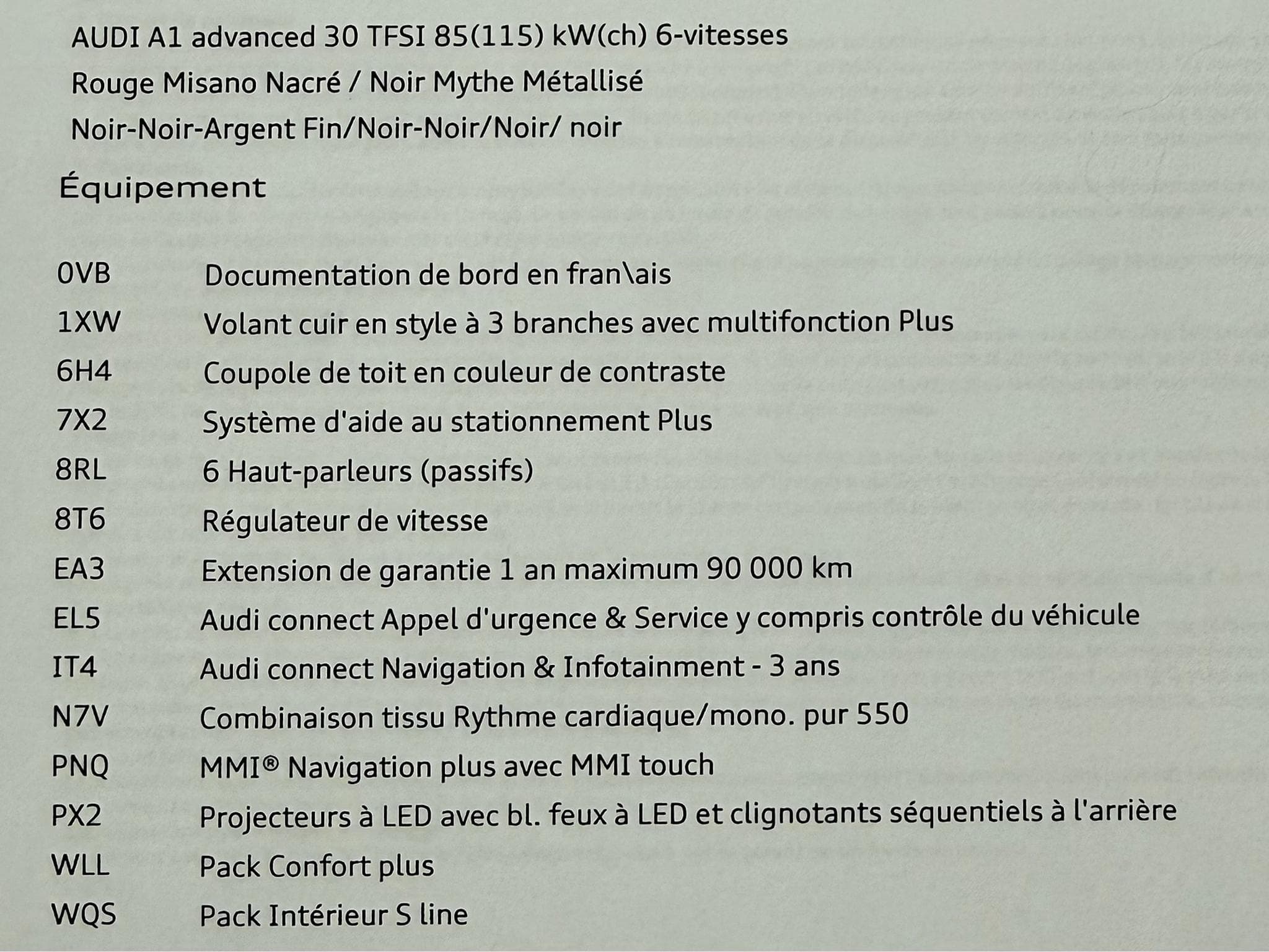 Audi A1 Sportback rouge - intérieur S line (2019) - Photo 12
