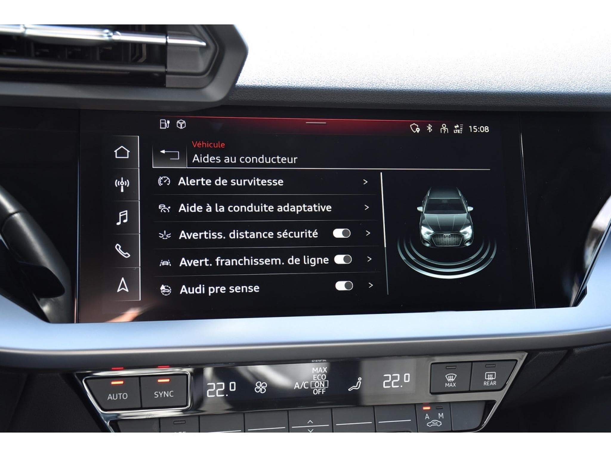 Audi A3 Sportback 40 TFSIe PHEV S-Tronic ACC LANE SIDE PARK CAM 1°M. (2023) - Photo 14