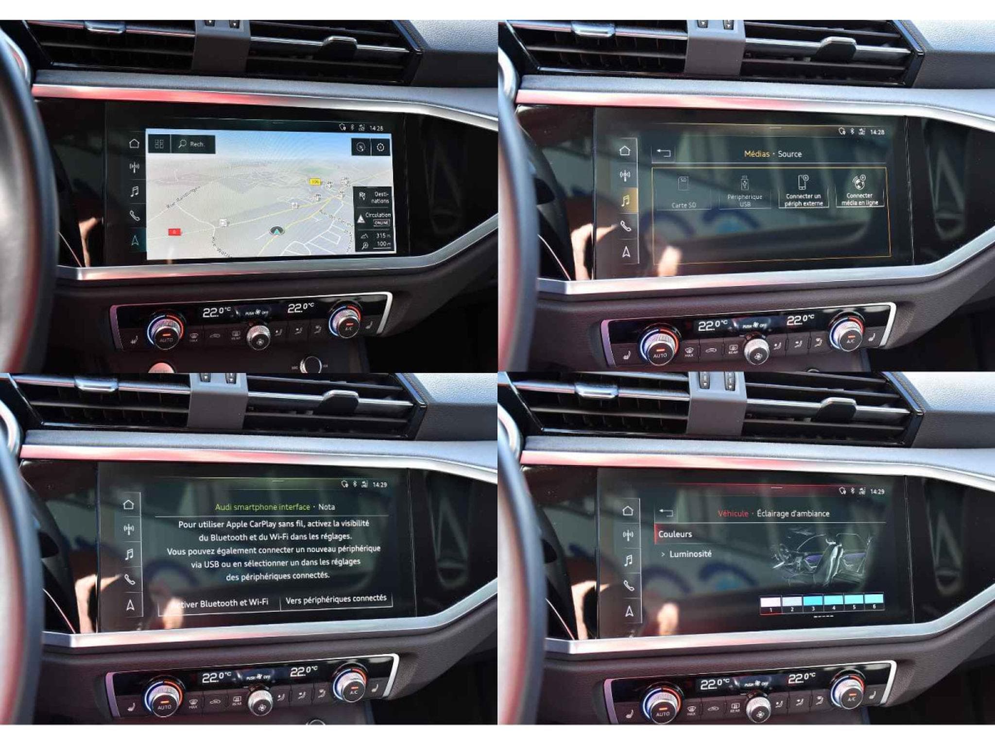 Audi Q3 Sportback 45 TFSI Quattro S-Tronic TO CUIR ACC SIDE 1° MAIN (2020) - Photo 11