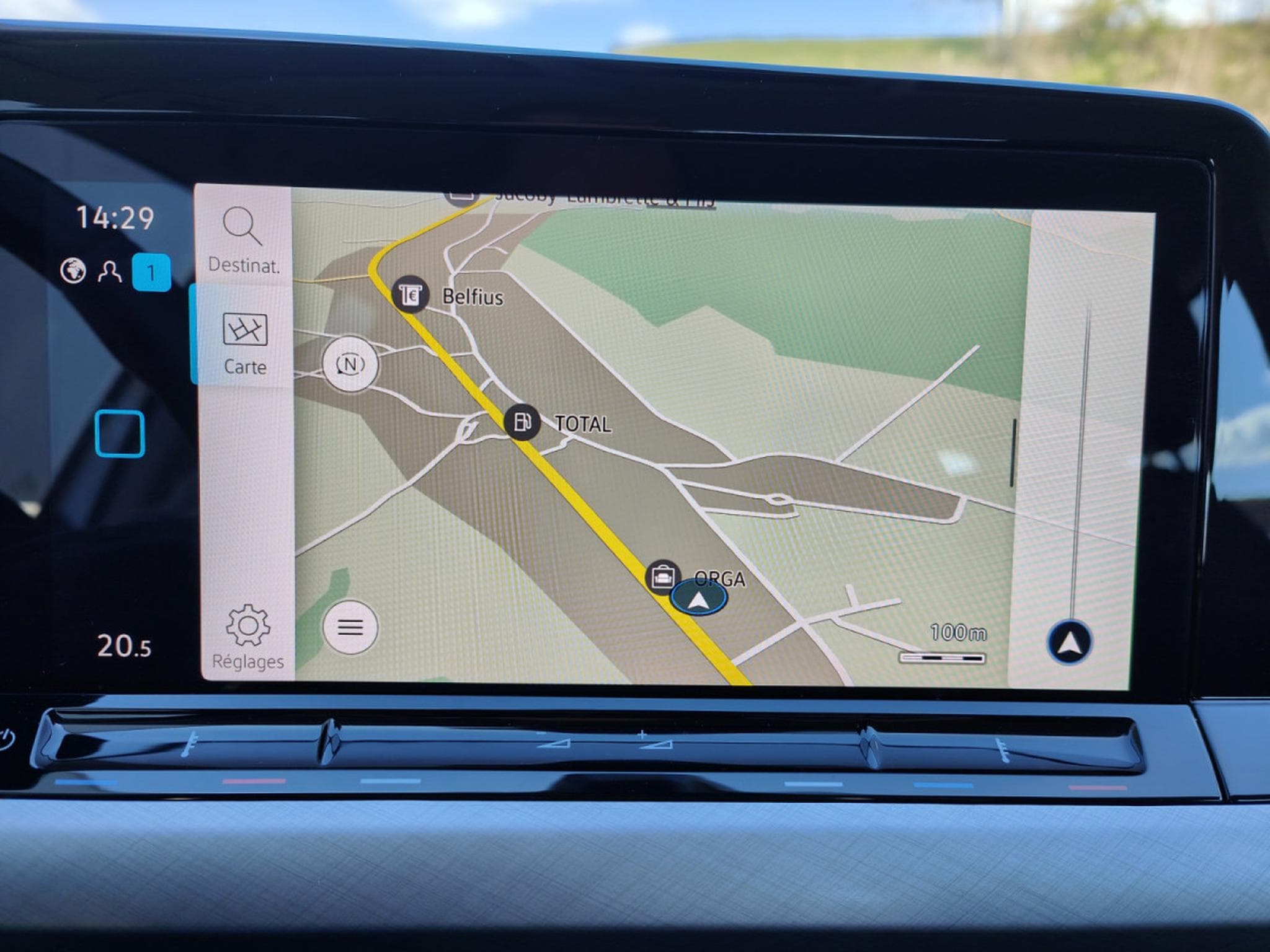 VW Golf 2.0 TDI CARPLAY GPS LED APS AV/ARR CRUISE ADAPTATIF (2021) - Foto 17