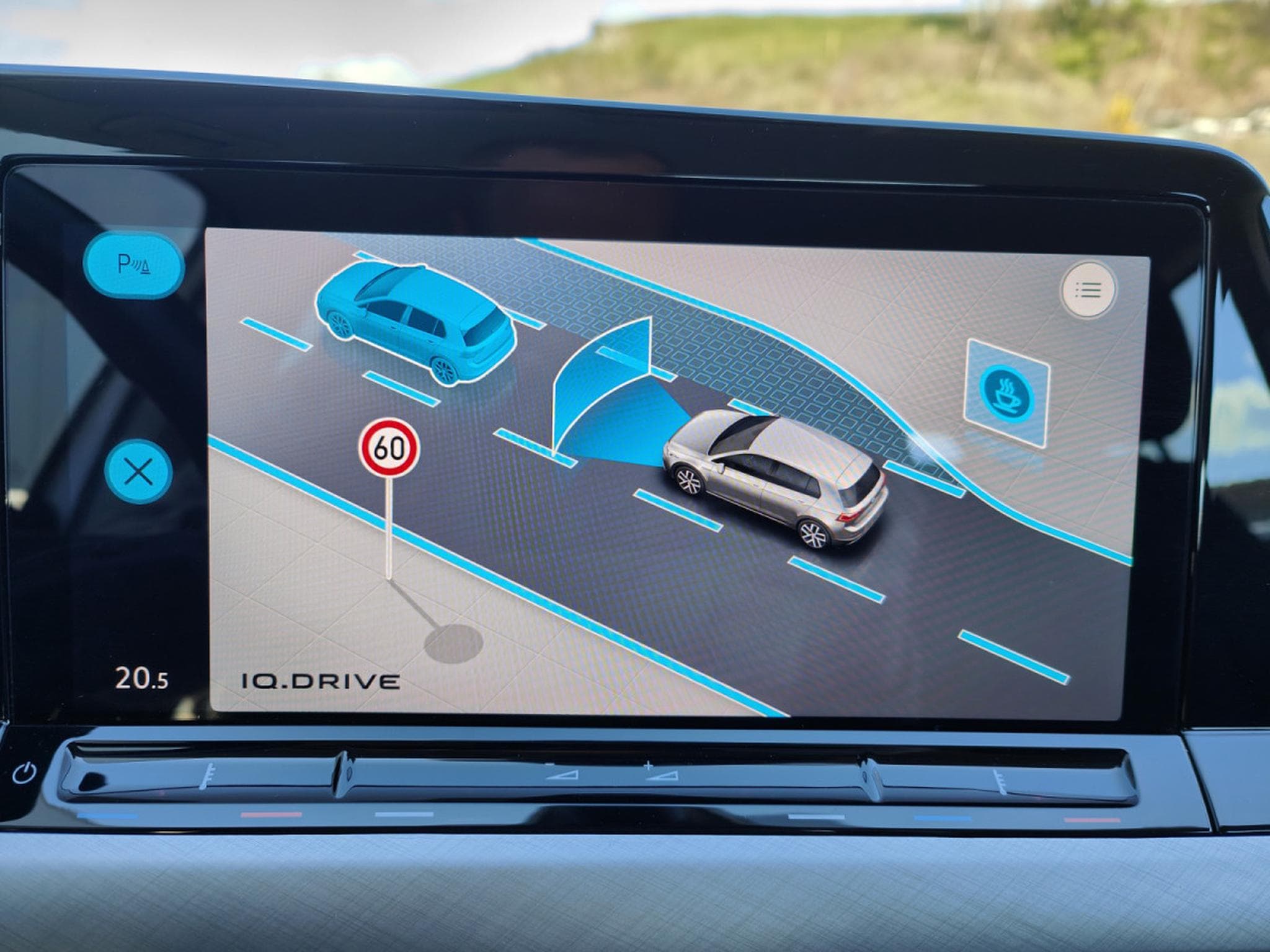VW Golf 2.0 TDI CARPLAY GPS LED APS AV/ARR CRUISE ADAPTATIF (2021) - Photo 19