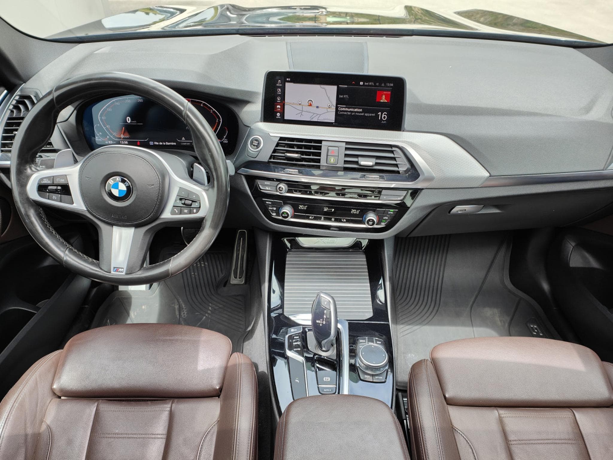 BMW X3 18D SDRIVE PACK M GPS CAMERA CARPLAY TOIT PANO OUVRANT (2021) - Photo 12