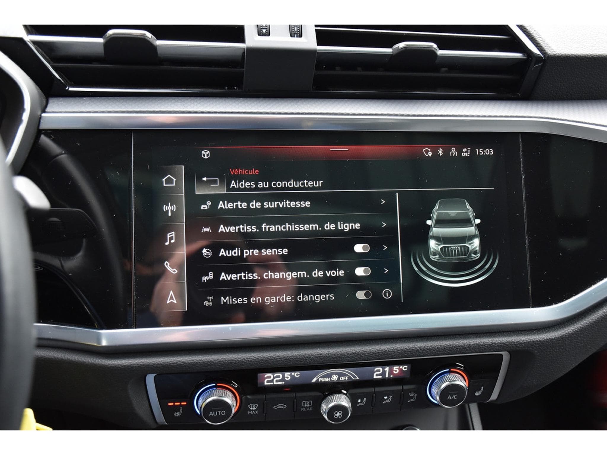 Audi Q3 35 TFSI CUIR TO PANO SMARTPHONE GPS LANE SIDE 1° MAIN (2021) - Foto 15